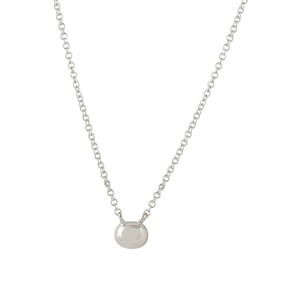 Natural Ice Diamond Princess Necklace in 18k White Gold On Sale