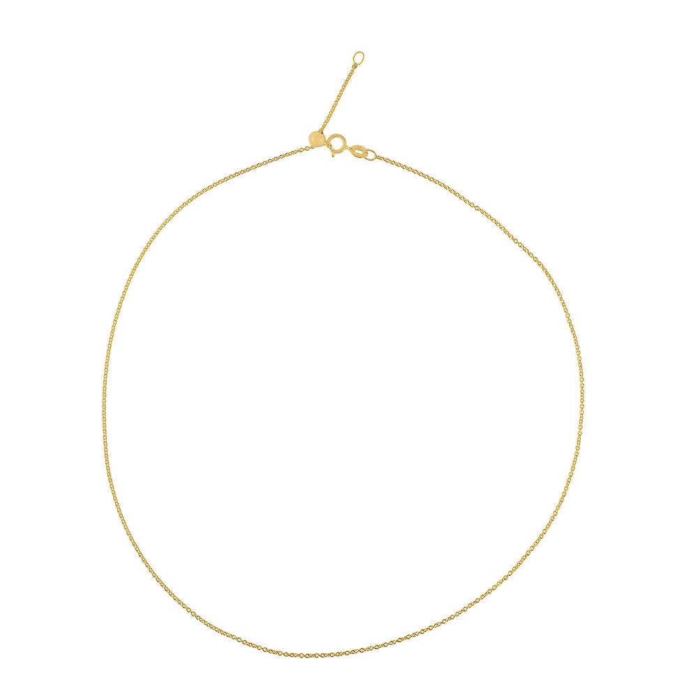 18K Yellow Gold Cable Chain Design Jewelry For Gifts