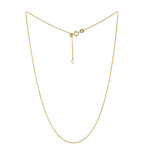 18K Yellow Gold Cable Chain Design Jewelry For Gifts