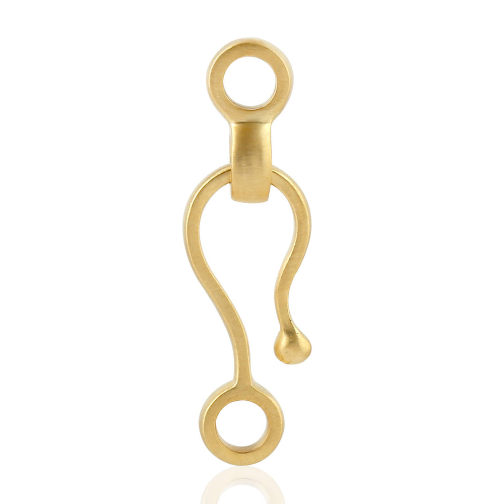 Matte 18K Yellow Gold Connector Link Charm / Jewelry Finding