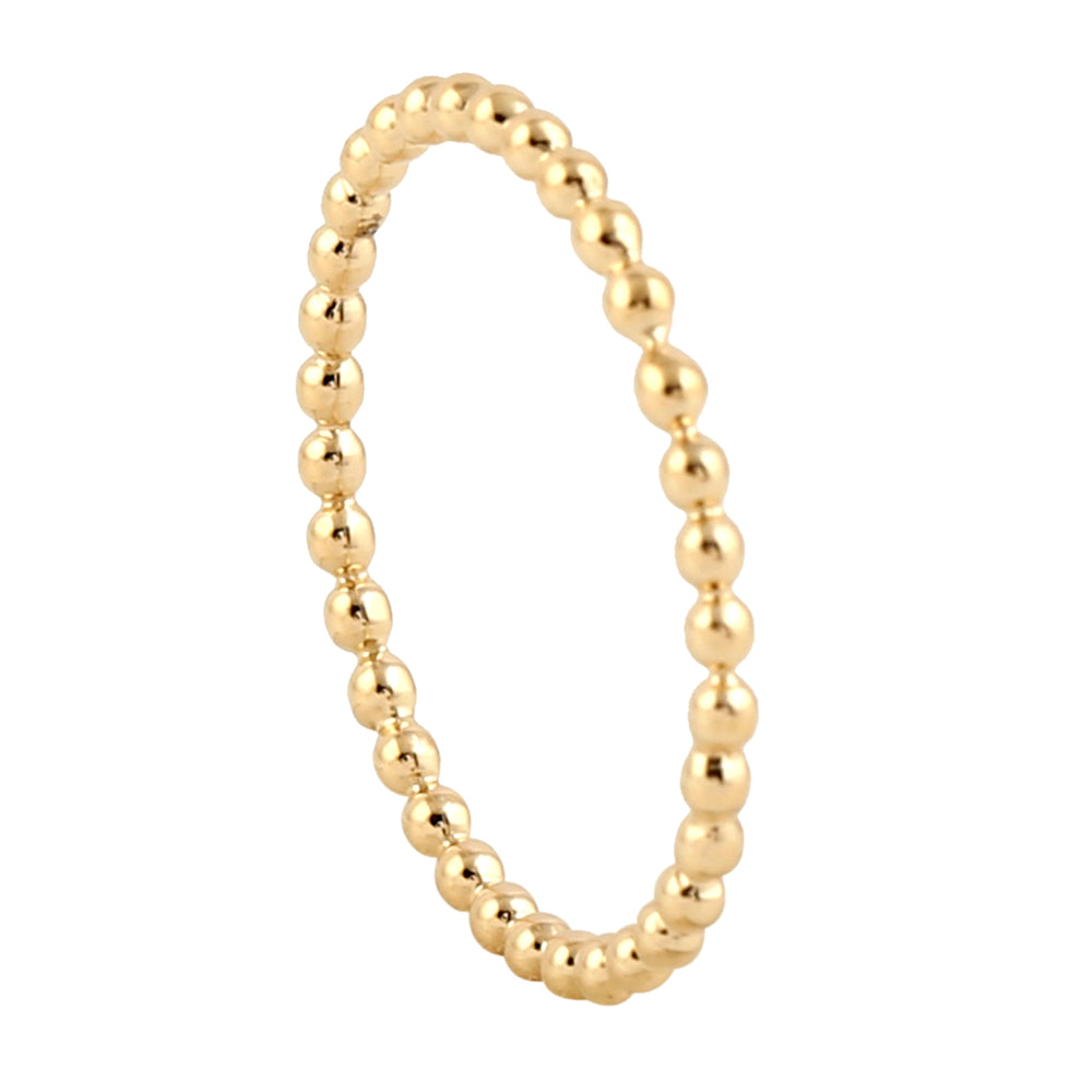 18K Yellow Gold Handmade Designer Band Ring For Gifts