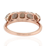 14k Rose Gold Beautiful pave Diamond Handmade Wedding Band Ring
