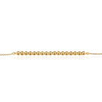 Bezel Set Diamond 18k Solid Gold Designer Bracelet For Gift