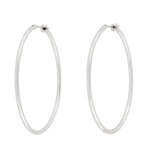 18k White Gold Hoop Ear Jewelry