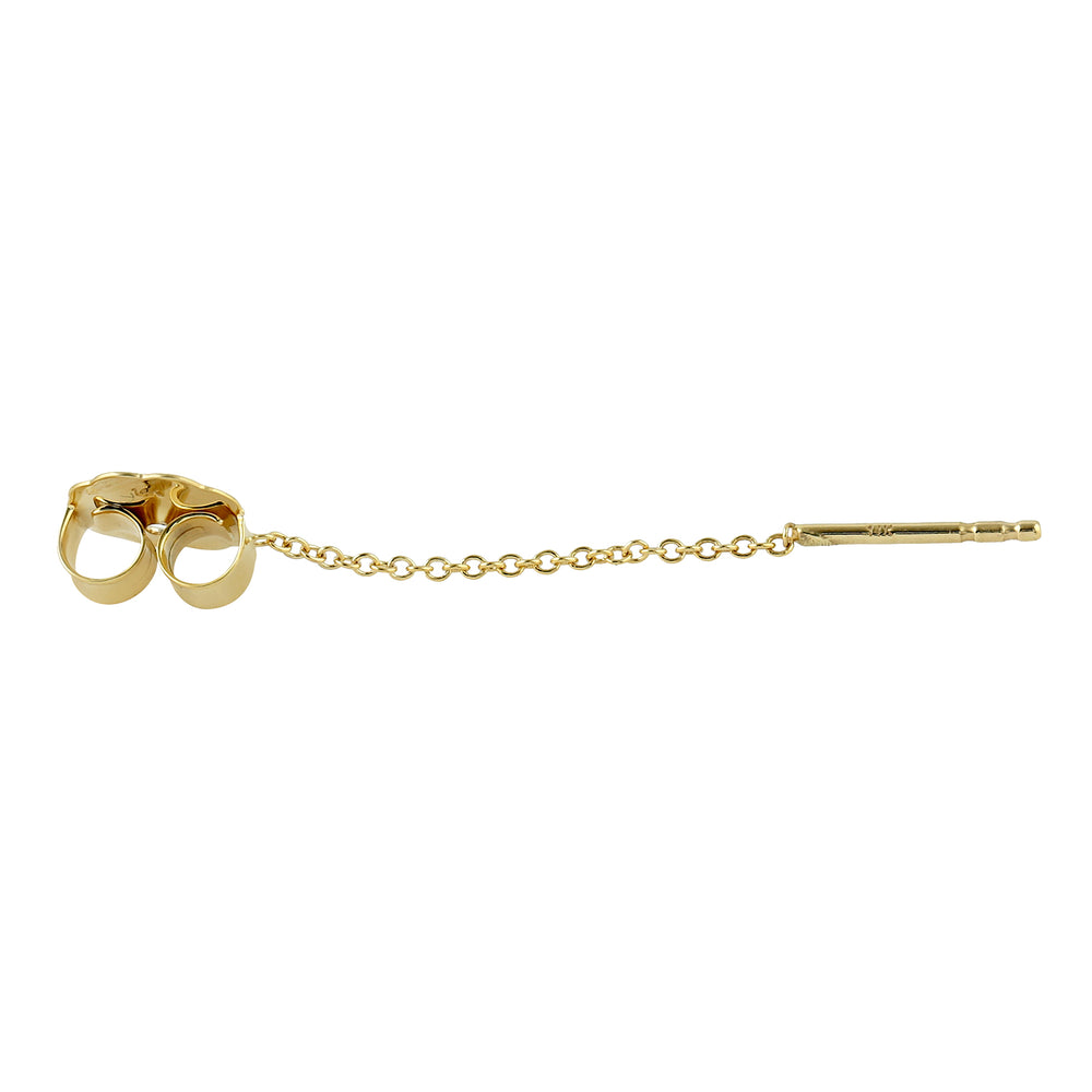 Gold Chain-Linked Earring Backs in 14K Yellow Gold