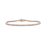 Prong Set 14k Rose Gold Diamond Channel Set Beautiful Bracelet For Her