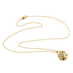 Natural Moonstone Baguette Multiple Gemstone Diamond Pendant 18k Yellow Gold Chain Necklace
