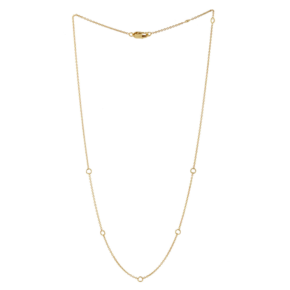 14K Yellow Gold Adjustable Chain Necklace – Fine Jewelry Gift for Her