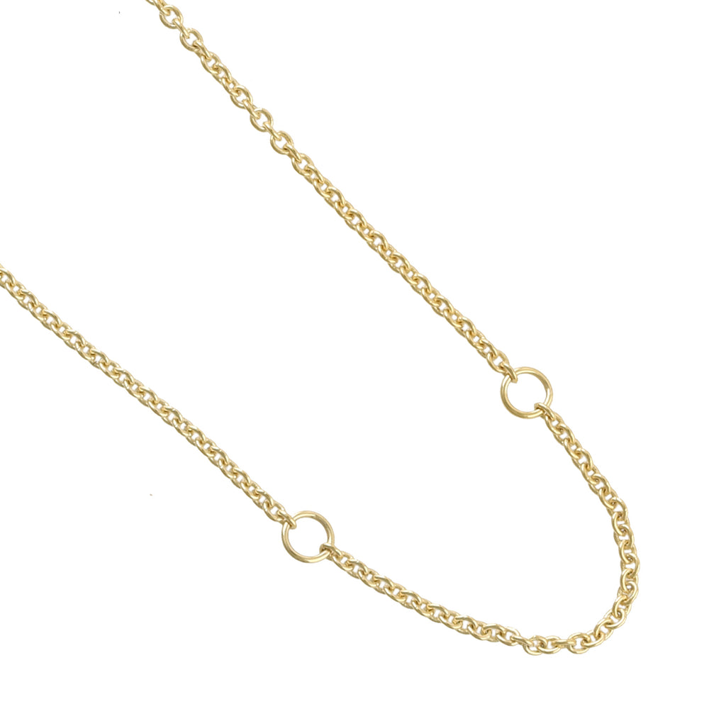 14K Yellow Gold Adjustable Chain Necklace – Fine Jewelry Gift for Her