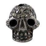 925 Sterling Silver Skull Design Spacer Finding Jewelry Making Accessory