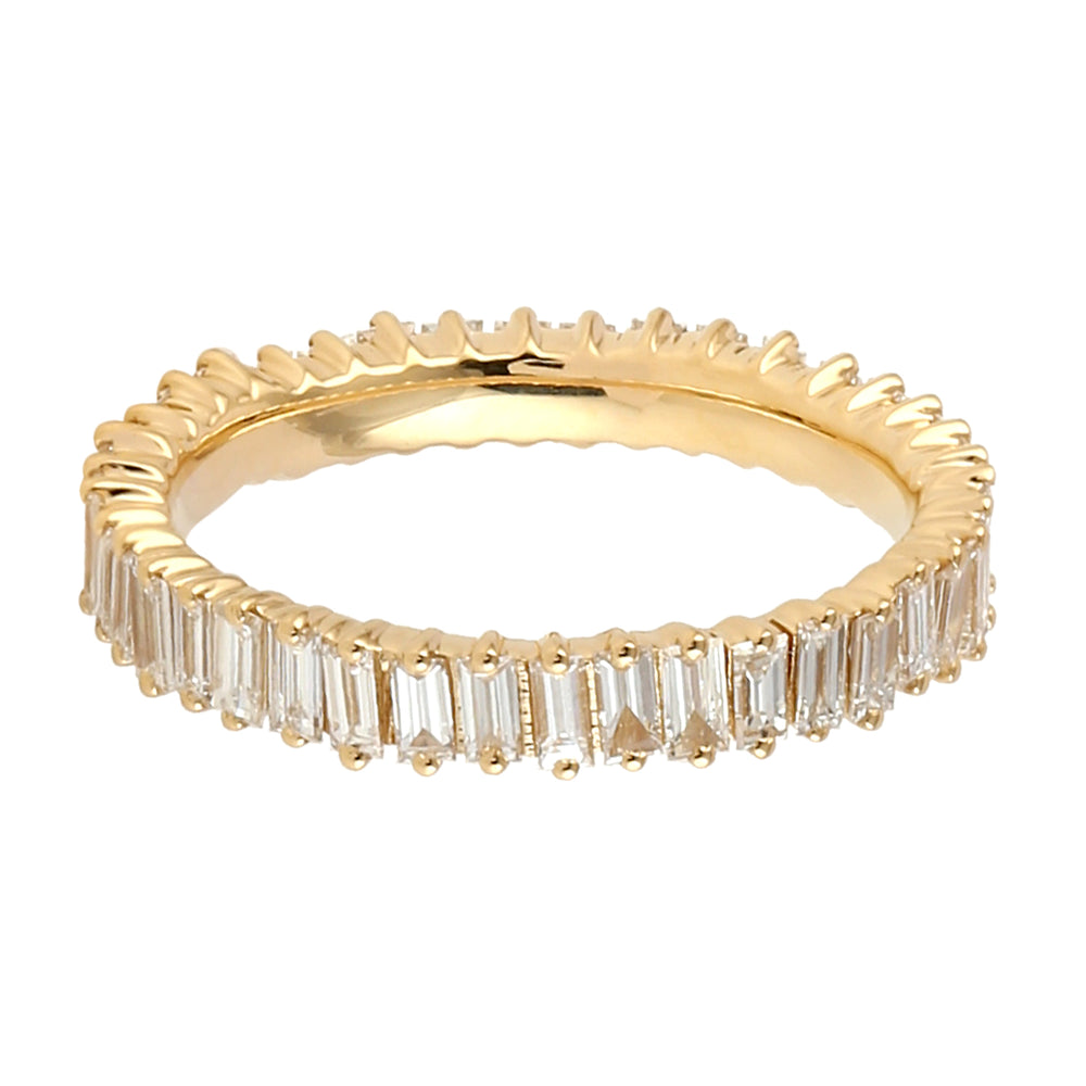 Baguette Diamond 18k Yellow Gold Full Eternity Ring