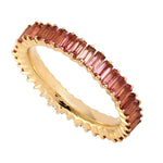 Baguette Tourmaline 18k Yellow Gold Full Eternity Ring