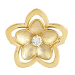 Natural Diamond 14k Yellow Gold Daisy Ring