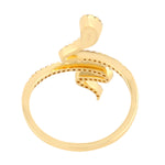 Handmade 18k Yellow Gold Pave Diamond Snake Design Fine Jewelry Accessory