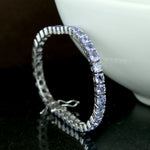 Natural Tanzanite White Gold 18k Jewelry Bracelet For Women