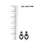 Natural Diamond Designer Dangle Earrings 18k White Gold Jewelry