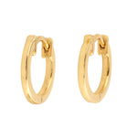 Beautiful Minimal 14K Yellow Gold Daily Wear Huggie Earrings For Gift